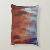 抽象芸術絵を描、カラフルコンクリート壁。 アクセントクッション (裏面(縦))