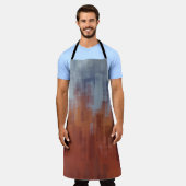 抽象芸術絵を描、カラフルコンクリート壁。 エプロン (着用した状態)