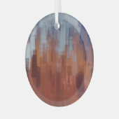 抽象芸術絵を描、カラフルコンクリート壁。 ガラスオーナメント (正面左)