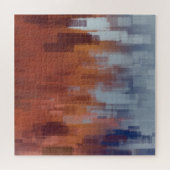 抽象芸術絵を描、カラフルコンクリート壁。 ジグソーパズル (横)