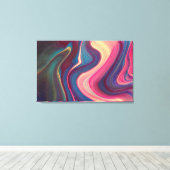 抽象芸術絵を描 キャンバスプリント (インサイチュ (ウッドフロア))