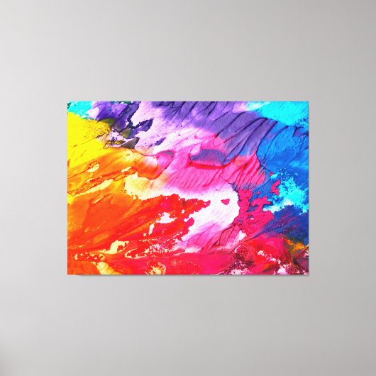 抽象芸術絵を描 キャンバスプリント (正面)