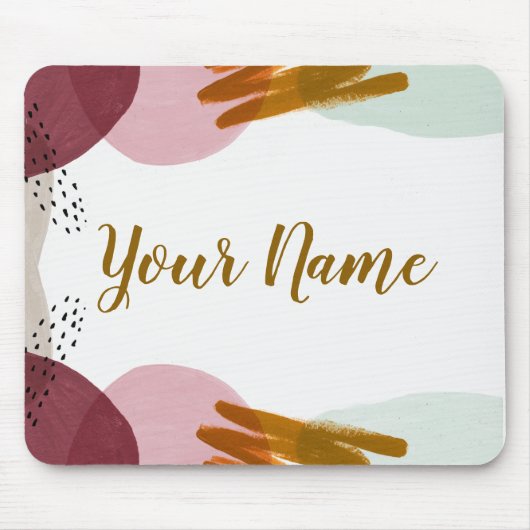 抽象芸術絵を描 マウスパッド (正面)