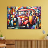 抽象芸術絵画から降りる乗客 キャンバスプリント (インサイチュ (リビング))