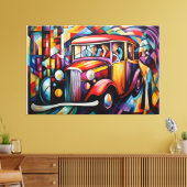 抽象芸術絵画から降りる乗客 キャンバスプリント (インサイチュ (リビング))