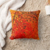 抽象芸術絵画がキャンバス上に表示されます。手作りのアート。コロルフ クッション (ブランケット)