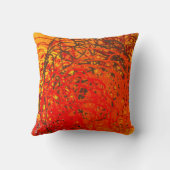 抽象芸術絵画がキャンバス上に表示されます。手作りのアート。コロルフ クッション (裏面)