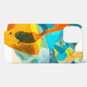  抽象芸術絵画が色付き紙鮮やか上にある Case-Mate iPhoneケース (裏面 (横))