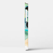  抽象芸術絵画が色付き紙鮮やか上にある Case-Mate iPhoneケース (裏面 / 左)