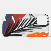 抽象芸術絵画とインクエレメントのシームレスパターン Case-Mate iPhoneケース (裏面 (横))