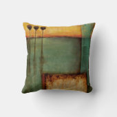 抽象芸術絵画とピアノ鍵 クッション (裏面)