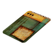 抽象芸術絵画とピアノ鍵 マグネット (左側)