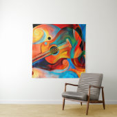 抽象芸術絵画と韻律の主題に関する タペストリー (インサイチュ)