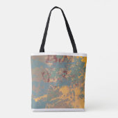 抽象芸術絵画のインク手作りの画像。アルテモダンィ トートバッグ (裏面)