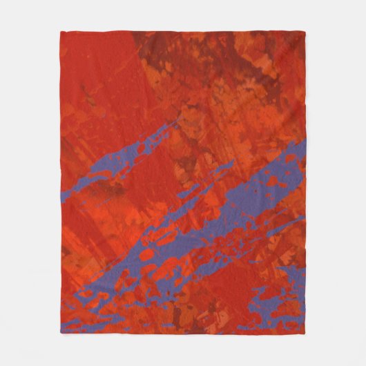 抽象芸術絵画のインク手作りの画像。アルテモダンィ フリースブランケット (正面)