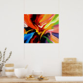 抽象芸術絵画のエネルギー ポスター (キッチン)