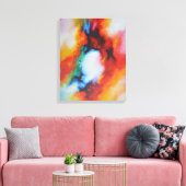 抽象芸術絵画のカラフルモダン芸術 キャンバスプリント (インサイチュ (リビング))