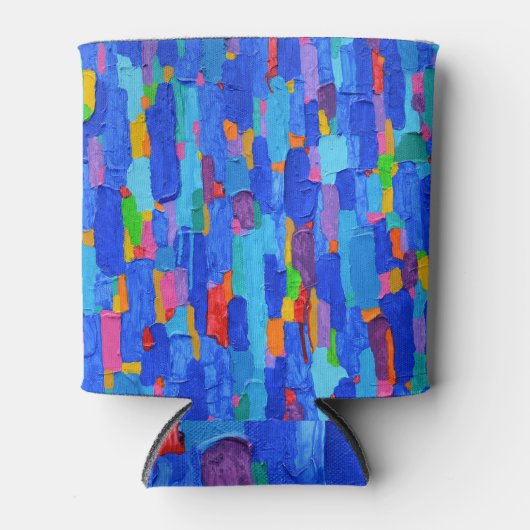 抽象芸術絵画のキャンバス 缶クーラー (正面)