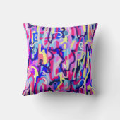 抽象芸術絵画のシェイプとカラー クッション (裏面)
