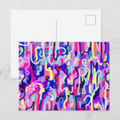 抽象芸術絵画のシェイプとカラー ポストカード (正面/裏面)