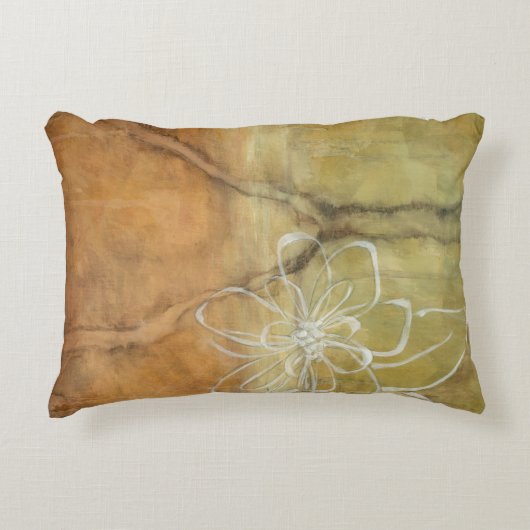 抽象芸術絵画のシルエットの背景 アクセントクッション (正面)