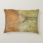 抽象芸術絵画のシルエットの背景 アクセントクッション (裏面)