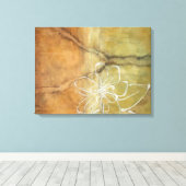 抽象芸術絵画のシルエットの背景 キャンバスプリント (インサイチュ (ウッドフロア))