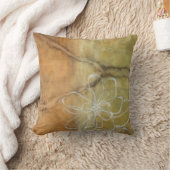 抽象芸術絵画のシルエットの背景 クッション (ブランケット)