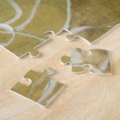 抽象芸術絵画のシルエットの背景 ジグソーパズル (側面)