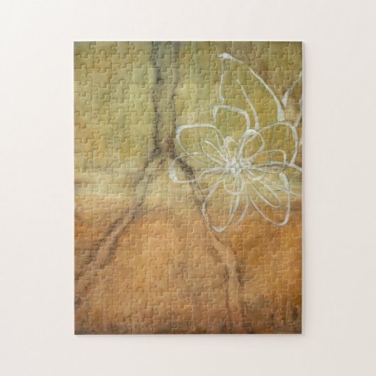 抽象芸術絵画のシルエットの背景 ジグソーパズル (縦)