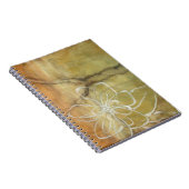 抽象芸術絵画のシルエットの背景 ノートブック (右側)