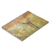 抽象芸術絵画のシルエットの背景 ノートブック (左側)