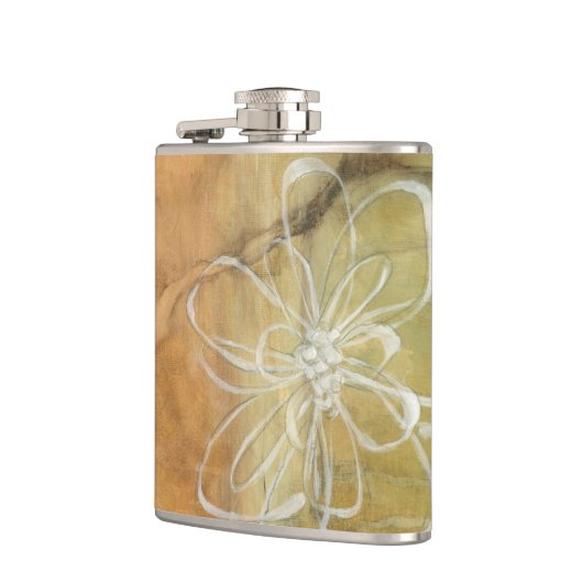 抽象芸術絵画のシルエットの背景 フラスク (左)