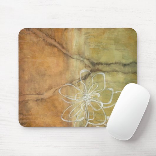 抽象芸術絵画のシルエットの背景 マウスパッド (マウス)