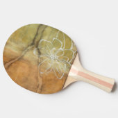 抽象芸術絵画のシルエットの背景 卓球ラケット (横)