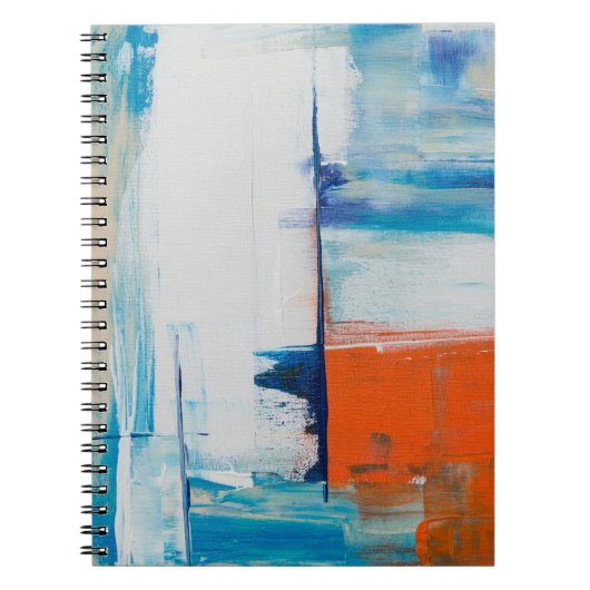 抽象芸術絵画のスパイラルフォトノートブック80ページ ノートブック (正面)