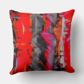 抽象芸術絵画のダイナミックカラー#22 クッション (裏面)