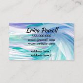 抽象芸術絵画のブラシストローク芸術的デザイン 名刺 (裏面)