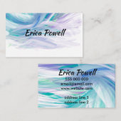 抽象芸術絵画のブラシストローク芸術的デザイン 名刺 (正面/裏面)