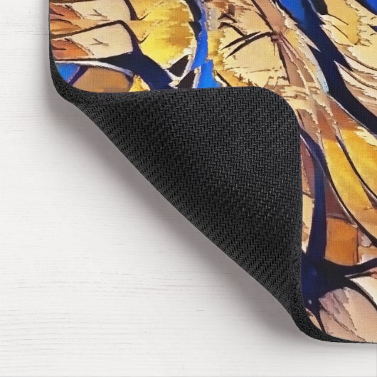 抽象芸術絵画のホットカラー マウスパッド (コーナー)