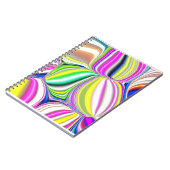 抽象芸術絵画のモダンネオンコールにおける3d効果 ノートブック (左側)