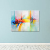 抽象芸術絵画のモダン芸術 キャンバスプリント (インサイチュ (ウッドフロア))