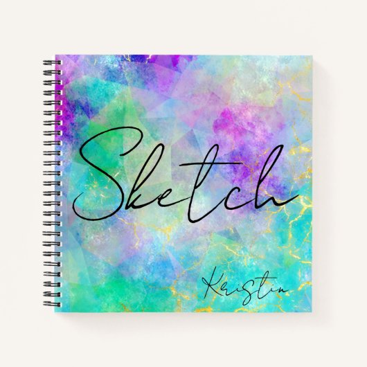 抽象芸術絵画の名前Sketchbook Notebook ノートブック (正面)