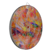 抽象芸術絵画の夕日 ダーツボード (正面左)