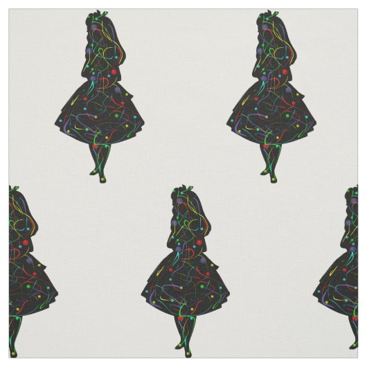 抽象芸術絵画の娘 ファブリック (見本)