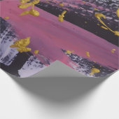 抽象芸術絵画の手作りテクスチャ。油絵。 ラッピングペーパー (角)