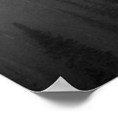 抽象芸術絵画の松林 ポスター (角)