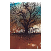 抽象芸術絵画の水彩画 ポスター (正面)