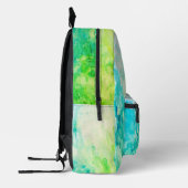 抽象芸術絵画の海岸型手荷物 プリントバックパック (左)