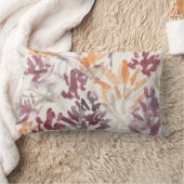 抽象芸術絵画の紫 ランバークッション (ブランケット)